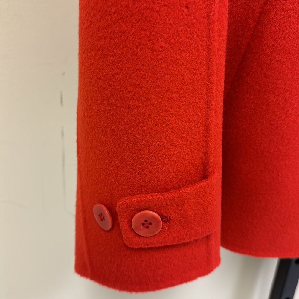 Plus size Talbots red short coat - Picture 2 of 6
